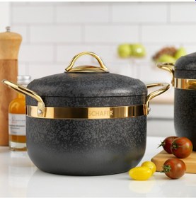 Resim Schafer Goldie 7 Parça Granit Tencere Seti Siyah 