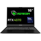 Resim Tulpar T6 V2.1.3 Core Ultra 7 155H 16 GB RAM 500GB SSD 8GB RTX 4070 Windows 11 Home 16" WQXGA 240Hz Taşınabilir Bilgisayar Monster