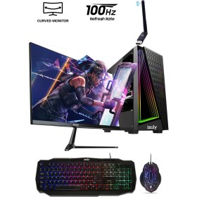 Resim İzoly Jet x I5-4570 16GB 256GB SSD 1660S 24'' Oyuncu Masaüstü Bilgisayarı 
