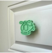 Resim Pomerol Yeşil Helikopter Mobilya Kulpu - Çocuk Odalarına, Mutfak Ve Banyo Dolaplarına Canlılık Katın 