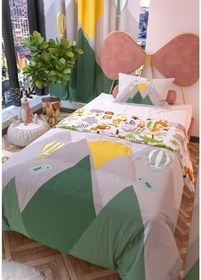 Resim Kuş Vadisi Çift Taraflı Çocuk Nevresim Takımı 160x220 cm 