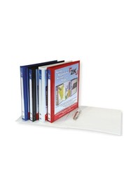 Resim 2k 2 Halkalı Klasör Pvc Cepli 3 Cm Renk - Siyah 