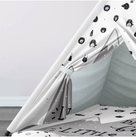 Resim instababyrooms Çocuk Oyun Çadırı Orman Hayvanları, Dağlar Dijital Baskılı 