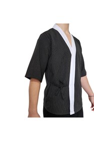 Resim FORMTEKS Sushi Şef Kimono Ceketi Çizgili 