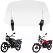 Resim Symbee Evrensel Motosiklet Rüzgar Koruyucu, Ayarlanabilir Tasarım İle Rüzgar Ve Gürültü Azaltma 