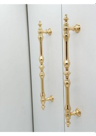 Resim Şehzade Altın Mobilya Dolap Mutfak Çekmece Kulpu 224 Mm 22.4 Cm 10 Adet 