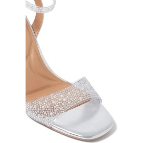 Resim Kurt Geiger Carvela Positano Vinyl Lüks Tasarım Kadın Topuklu Sandalet 