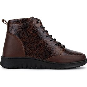 Resim Tamer Tanca Kadın Hakiki Deri Kahverengi Bot 1053 3762 Bn Bot Sk25-26 Kahve Dr/kır Rgn Kahve 