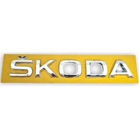 Resim Skoda Fabia 3 2015-2021 Arka Bagaj Kapağı Skoda Marka Yazısı 5ja853687 