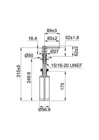 Resim Franke Comfort Sıvı Sabunluk Stone Grey 