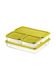 Resim Ceronni Alfa Saklama Kabı 4lü Set No: 1 Yeşil Yeşil 