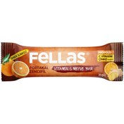 Resim Fellas vitamin & meyve bar - portakallı ve zencefilli 35g 