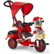 Resim Baby Poufi Penguen Figürlü Ebeveyn Kontrollü Bisiklet Kırmızı 