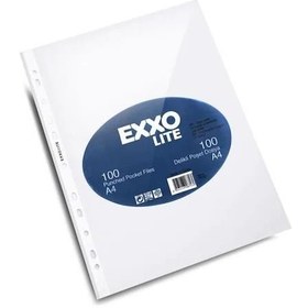 Resim Dosy (Exxo) Poşet Dosya Lite A4 Şeffaf DOS-TPJ102 100 lü 