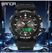 Resim Oldfriend Sanda Erkek 5atm Su Geçirmez Kronograf Alarmlı Spor Saati Army Green Diğer 