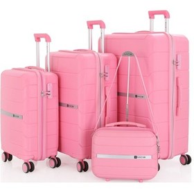 Resim Mçs Polipropilen 4lü Valiz Seti V366 S21sy1000048-set 00020 Pembe 
