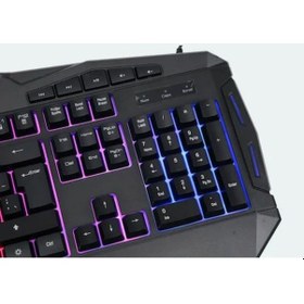 Resim Wozlo WZ-790M Işıklı Usb Oyuncu Multimedia Gaming Q Klavye 