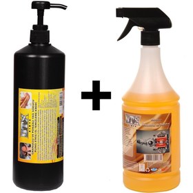 Resim Dtx Kimya Ponza'lı Talaşlı El Temizleme Kremi Sabunu 1 Kg ve Susuz Motor Temizleyici 1 lt 