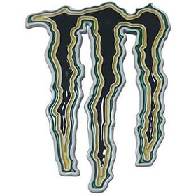 Resim Monster Energy Yapıştırma Siyah Bagaj ve Çamurluk Logosu 