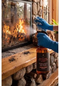 Resim Pelet Soba Camı Temizleme Ve Şömine Soba Camı Temizleme Spreyi 250ml İs Ve Kurum Temizleme 
