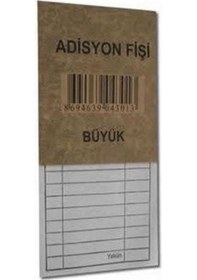 Resim Büyük Boy Adisyon Fişi 12'Li N11.2460 
