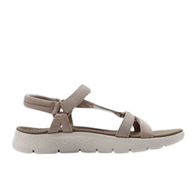 Resim Skechers Go Walk Flex Sandal Kadın Bej Sandalet 