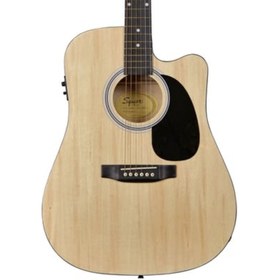 Resim Squier SA-105CE Elektro Akustik Gitar - Natural 