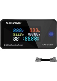 Resim Butu Kws-dc200-100a 8-120v Dc Dijital Ekran Şantlı Gerilim Akım Saati Siyah 