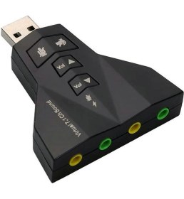 Resim OEM USB 2.0 3D Harici Ses Kartı 7.1 Çift Sanal 
