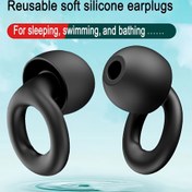Resim Yeniden Kullanılabilir Yumuşak Silikon Kulaklıklar - Uyku, Yüzme ve Banyo İçin Ergonomik Uçlar, Rahat Tasarım, Karışık Renkler, Su Aktiviteleri için Uyku Geliştirici 