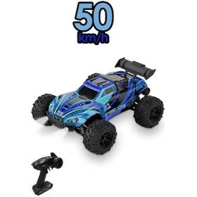 Resim 1:16 Ölçek 4x4 50 Km Hız Yapan Metal İç Aksam Rc Araba 2.4ghz Şarjlı Uzaktan Kumandalı Araba Karışık 