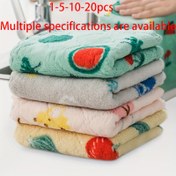 Resim 1-20'li Paket Mutfak Temizlik Bezleri, Yeniden Kullanılabilir, Süper Emici, Yıkanabilir Koral Fleece Havlular, Hızlı Kuruyan, Mutfak Kullanımına Uygun 