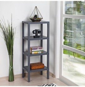 Resim 4 Katlı Modüler Raf Banyo Düzenleyici Mutfak Balkon Salon Bahçe Organizeri 