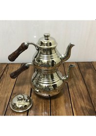 Resim Dövme Bakır Çaydanlık Küçük Boy, B15022 Gümüş 
