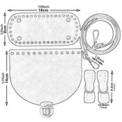 Resim Ganzhoushop Yapımı Torba Suntek Seti Pu Örgü Mavi Kiti El Yapımı Deri Çanta Mavi 