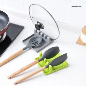Resim Çok Amaçlı Kaşık Altlığı Kepçe Altlığı Kapak Tutucu 
