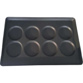Resim Erginoks Hamburger Ekmek Tavası - 40X60 cm - Yapışmaz Kaplamalı - Kalıp 3 (100 G) - 8 Göz 