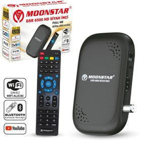 Resim CPU ELEKTRONİK 8ut1k0 Moonstar Dsr-6500 Uydu Alıcı Mini Full Hd Dahili Wifi Youtube Bluetooth Ile Kanal Değişti 
