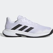 Resim Adidas GW2984 Courtjam Control Erkek Beyaz Tenis Ayakkabısı 