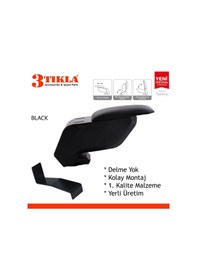 Resim Renault Express Iı 2023 Delmesiz Çelik Ayaklı Siyah Kolçak Kol Dayama 