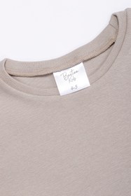 Resim BeeTeekids Çocuk Pijama takımı Bej renk basics %100 Pamuk Unisex 