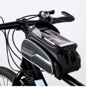 Resim 6 Inç Su Geçirmez Dokunmatik Ekran Bisiklet Kadro Üstü Çanta 005 