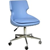 Resim Mobilyakeyfi Bürocci Zaga Metal Ayaklı Çalışma Koltuğu-Mavi-2023A0119 