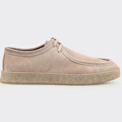 Resim Elle Vizon Deri Erkek Spor Ayakkabı 