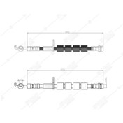 Resim SVAC 200134 Ön Sağ Fren Hortumu Fiesta 08-11 