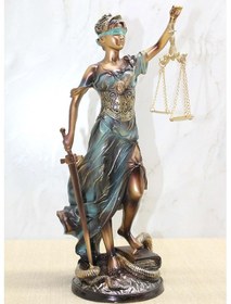 Resim Dekoratif Themis Adalet Kadını Heykeli Biblo 30 13 Cm 