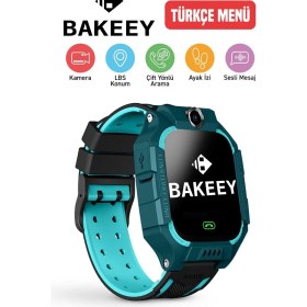 Resim Bakeey Akilli Çocuk Saati Sim Kartlı Lbs Konum Takipli Akıllı Çocuk Saati 