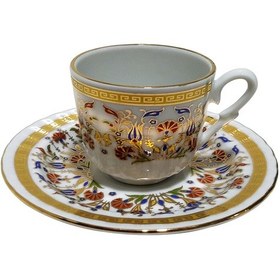 Resim Armada Çini Ar 683 Lale Karanfil Altın Yaldızlı 6 Lı Fincan Takım 