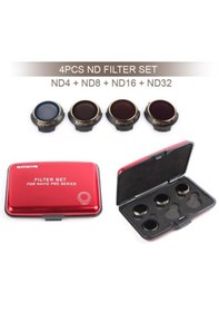 Resim DJI Mavic Pro Kamera için Kızaklı Optik Lens 4 Lü Filtre Set Nd4 