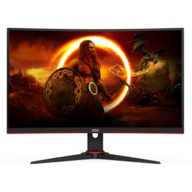 Resim C24G2AE 23.6" 165Hz 1ms (2xHDMI+2xDisplay) Freesync Full HD Curved LED Monitör AOC